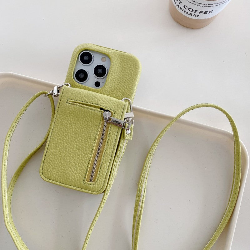 Wallet Color Crossbody iPhone Case