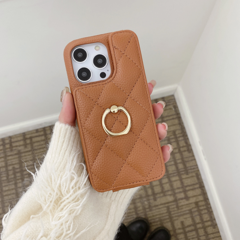 Leather Folding Color iPhone Case