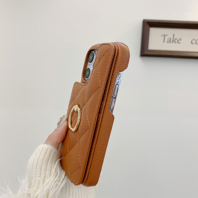 Leather Folding Color iPhone Case