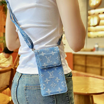 Louis Vintage Denim Crossbody iPhone Case