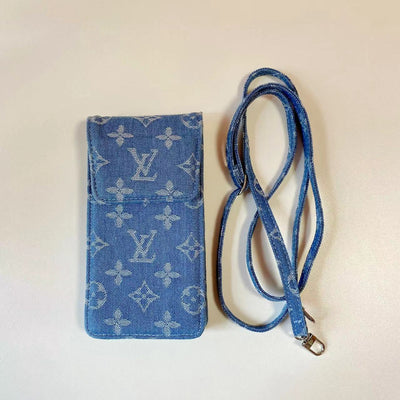 iPhone Case - Louis Vuitton Vintage Denim Crossbody Case