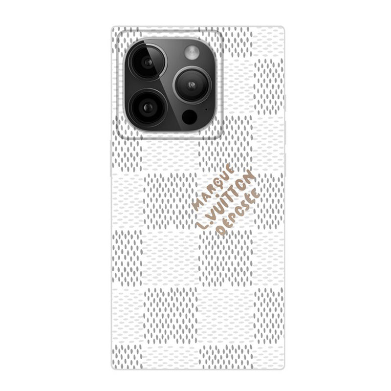 Louis Black & White Sqaure iPhone Case