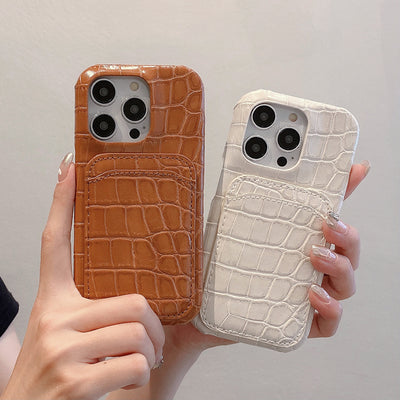 Crocodile Leather Pattern iPhone Case