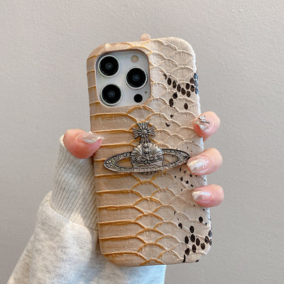 Vivien Crocodile Leather iPhone Case