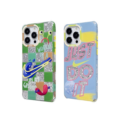 NK Just Do It Square iPhone Case