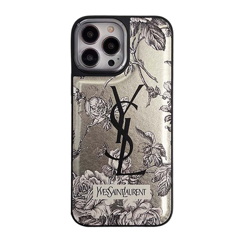 iPhone Case - YSL Plating Leather Case