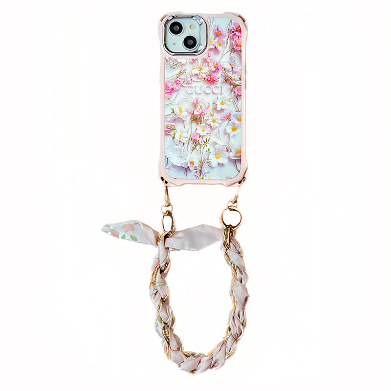 iPhone Case - Dior Blue & Pink Scarves Case