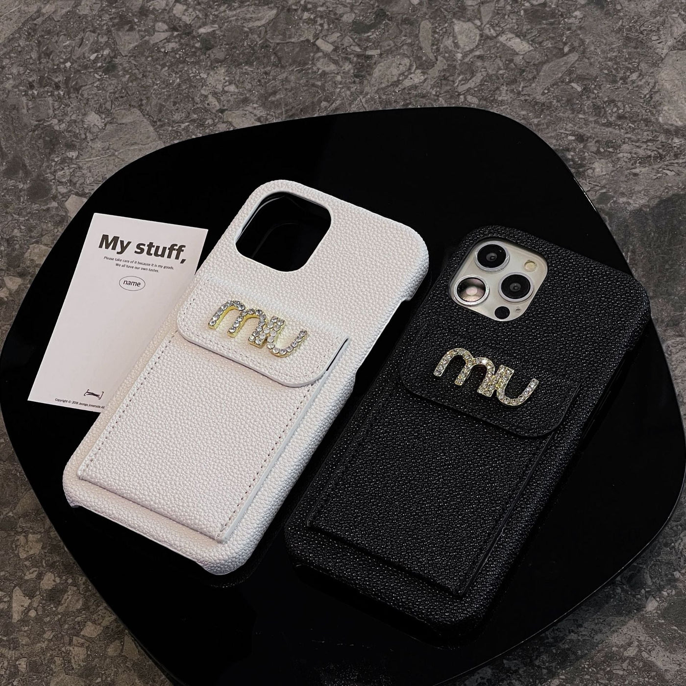 Miu Card Holder iPhone Case