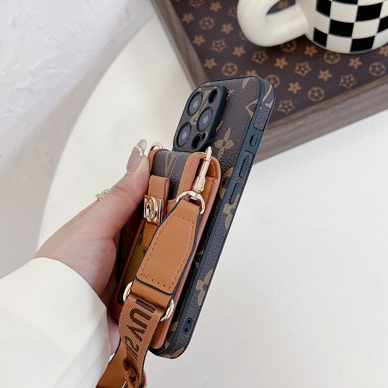 Louis Card Holder Crossbody iPhone Case