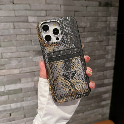 Pra Card Holder Leather iPhone Case