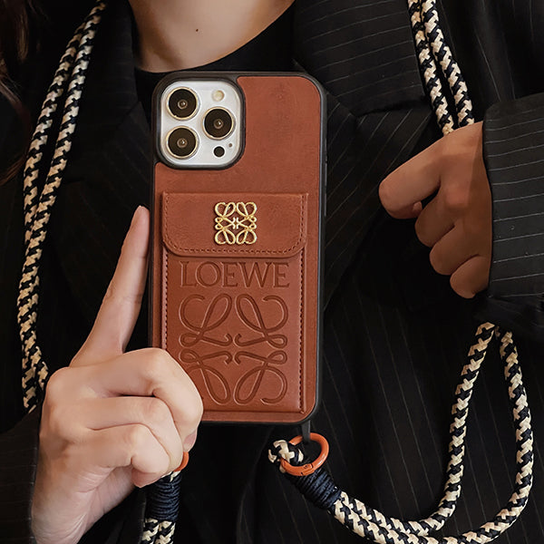 Loe Card Holder Crossbody iPhone Case