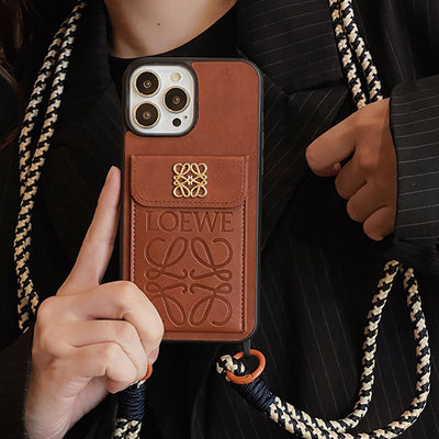 Loe Card Holder Crossbody iPhone Case