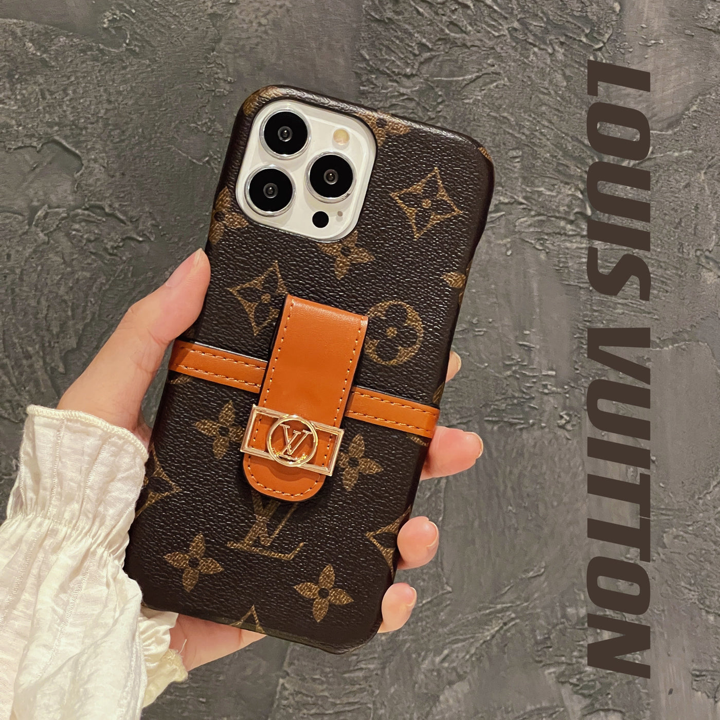 Louis Leather iPhone Case