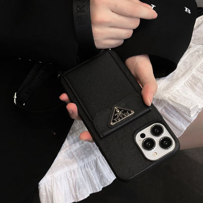 Pra Crossbody Leather iPhone Case