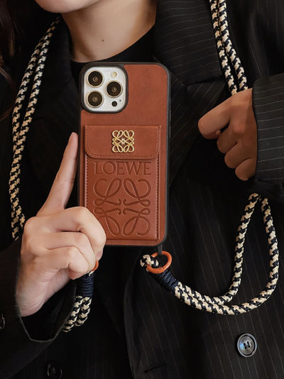 Loe Card Holder Leather iPhone Case