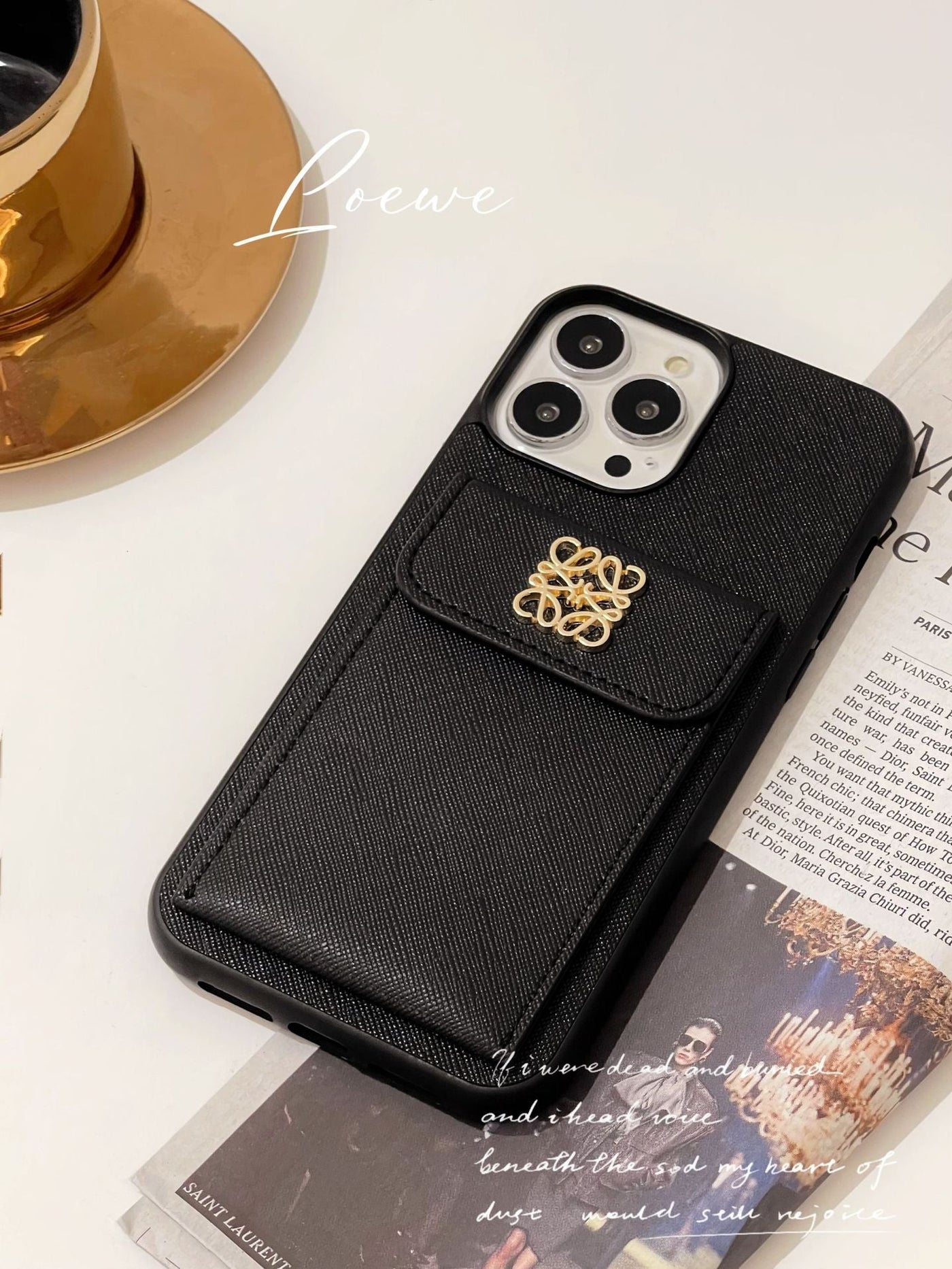 Loe Card Holder Leather iPhone Case