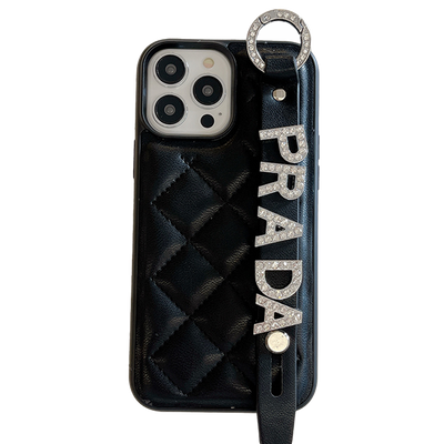 iPhone Case - Prada Diamond Wristband Case