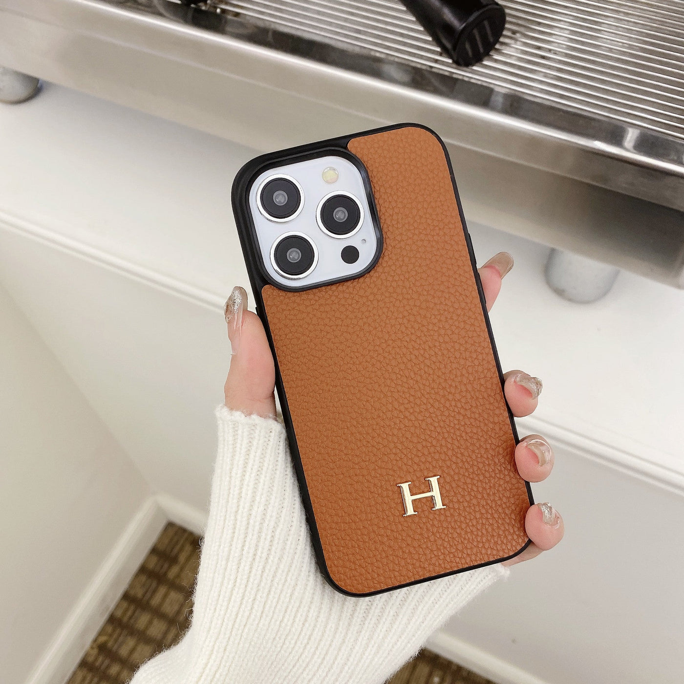 H Leather iPhone Case