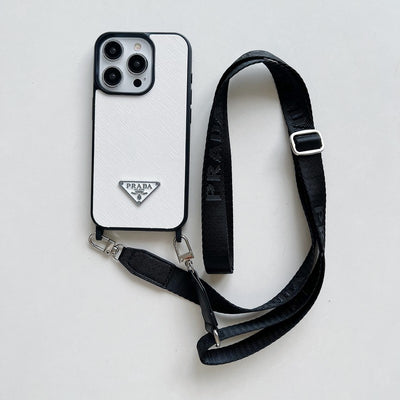 Pra Crossbody Leather iPhone Case