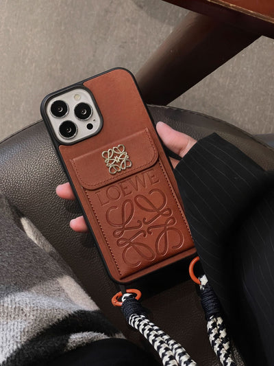 Loe Card Holder Leather iPhone Case