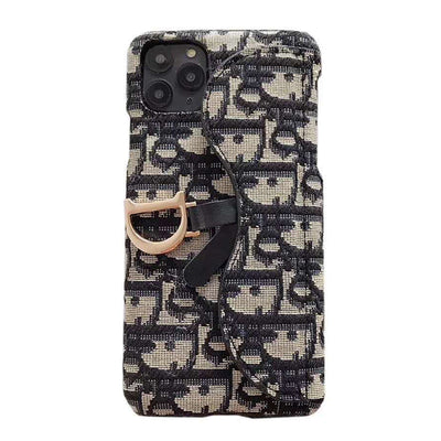 iPhone Case - Dior Black Fabric Case