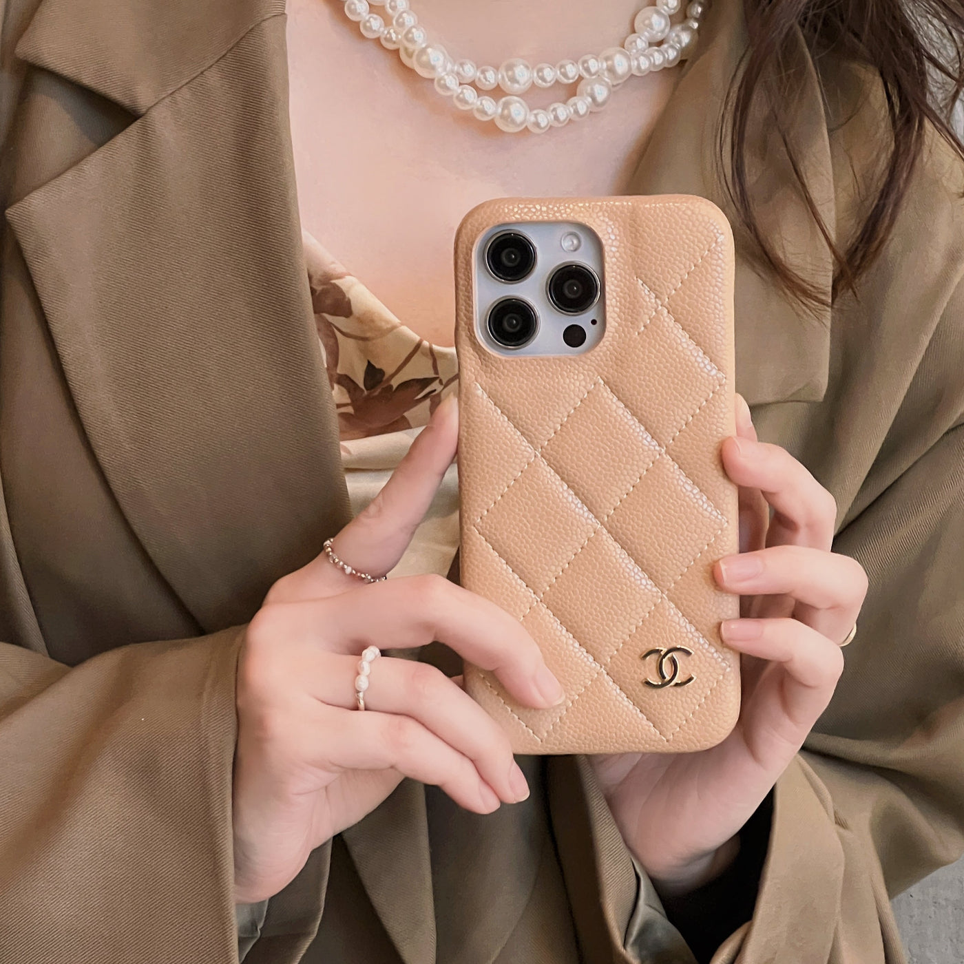 CC Leather iPhone Case