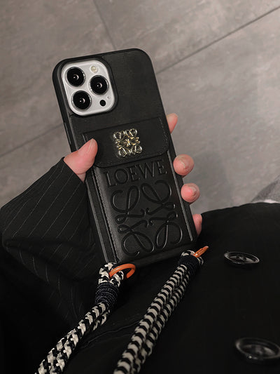 Loe Card Holder Crossbody iPhone Case