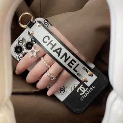 CC Black & White Wristband iPhone Case