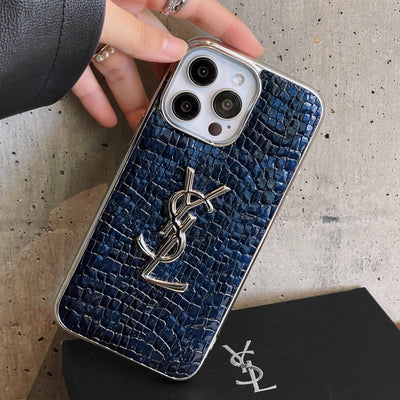 Saint Crocodile Leather Pattern iPhone Case