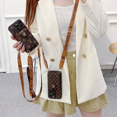 Louis Card Bag Crossbody Color Chain iPhone Case