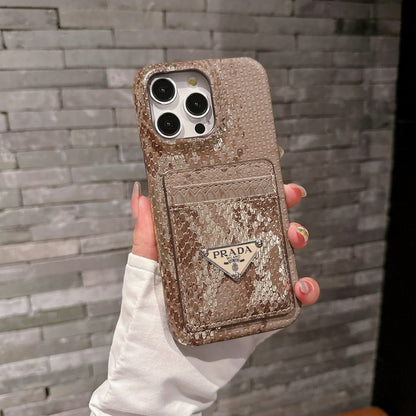 Pra Card Holder Leather iPhone Case