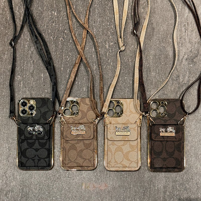 Coa Card Bag Leather Chain iPhone Case