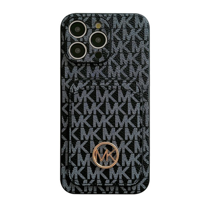 MK Card Bag Gold Logo iPhone Case