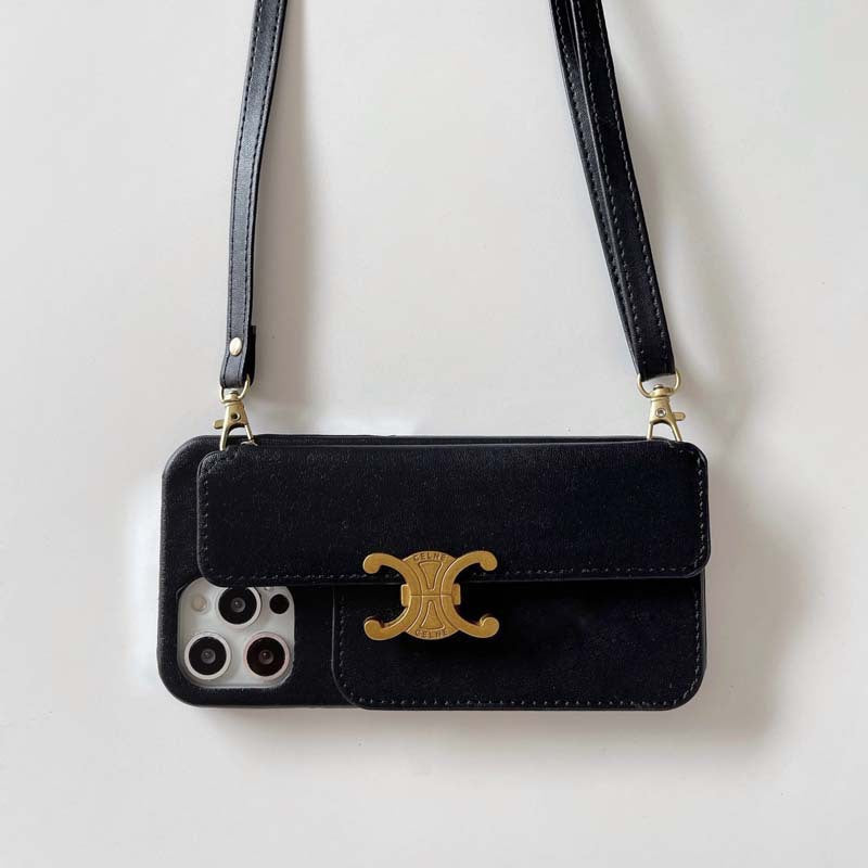 CE Chain Leather iPhone Case