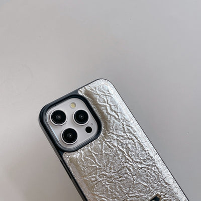 Pra Leather Crossbody Chain iPhone Case