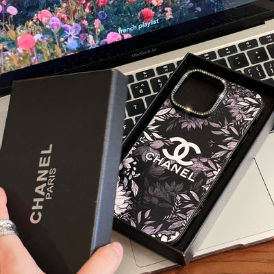 CC Black Flower iPhone Case