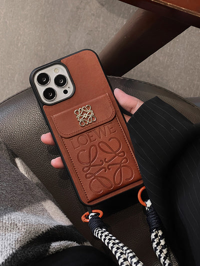 Loe Card Holder Crossbody iPhone Case