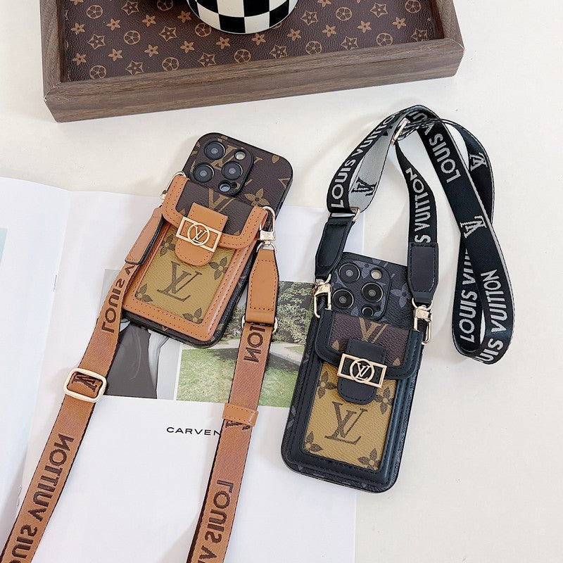 Louis Card Holder Crossbody iPhone Case