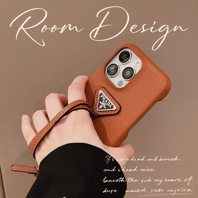 Pra Leather Handle iPhone Case