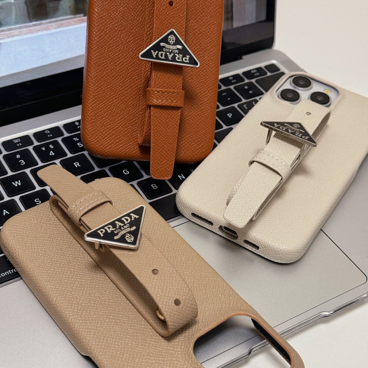 Pra Leather Handle iPhone Case