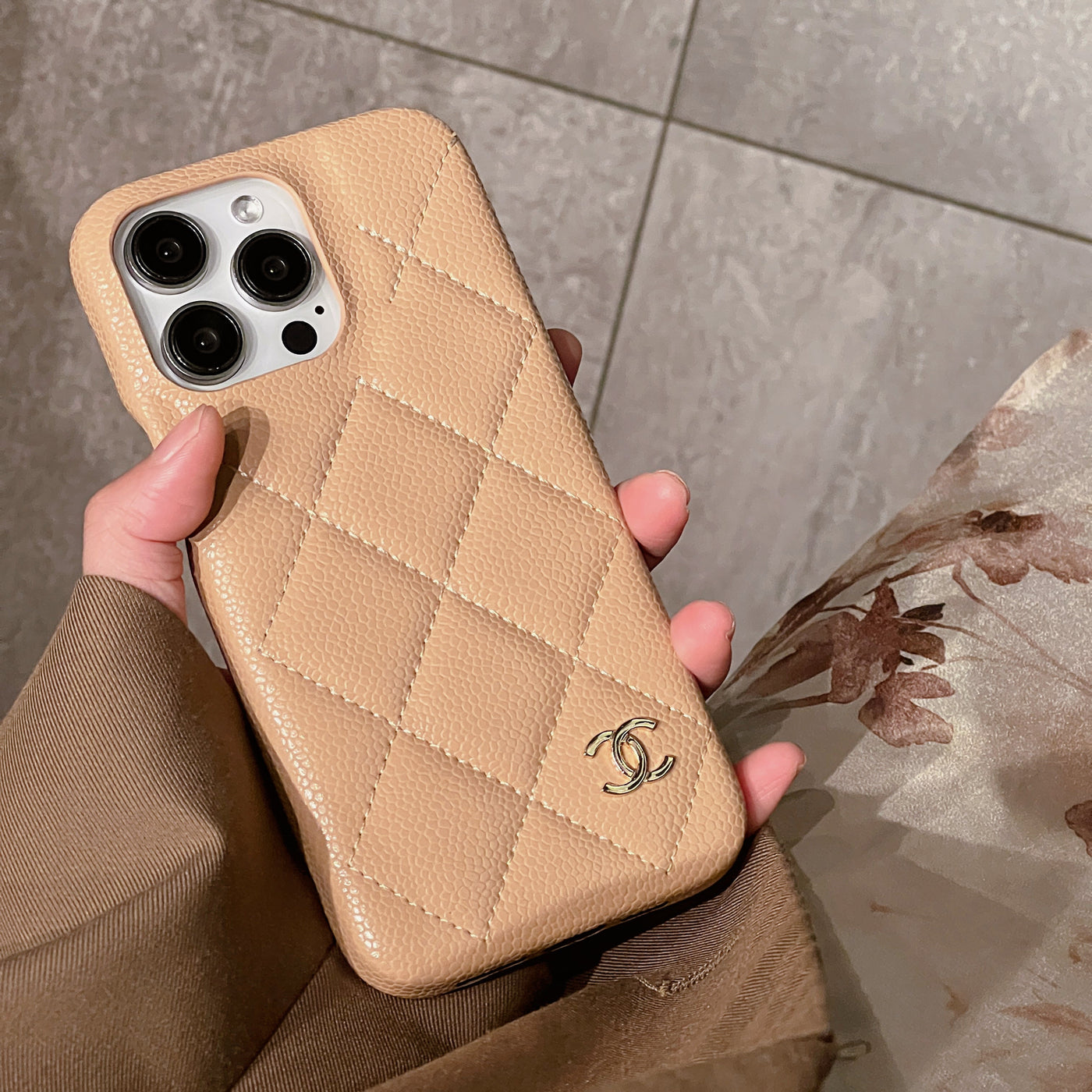 CC Leather iPhone Case