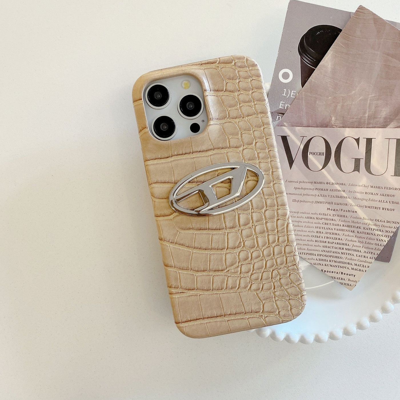 Dies Leather Color iPhone Case