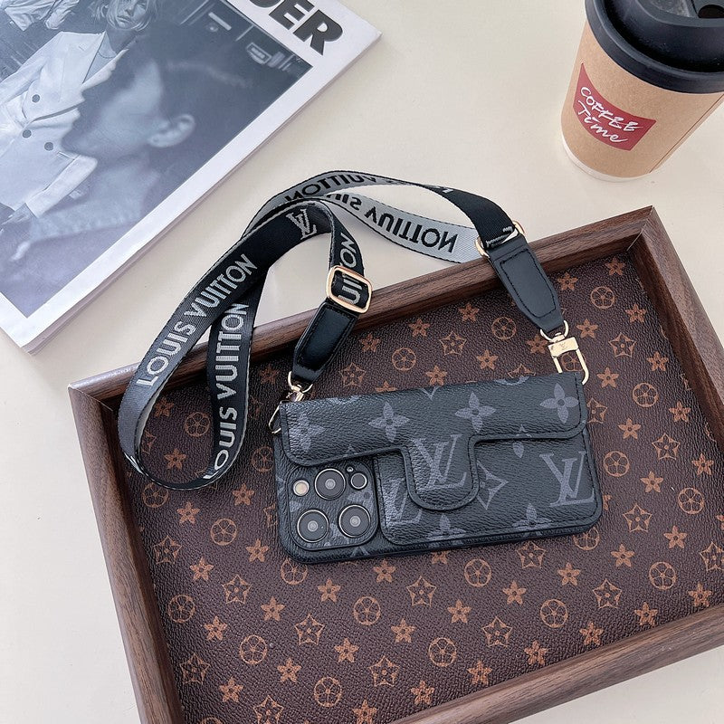 Lou Side Card Holder Crossbody iPhone Case