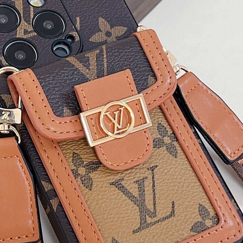 Louis Card Holder Crossbody iPhone Case