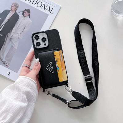 Pra Card Holder Crossbody iPhone Case