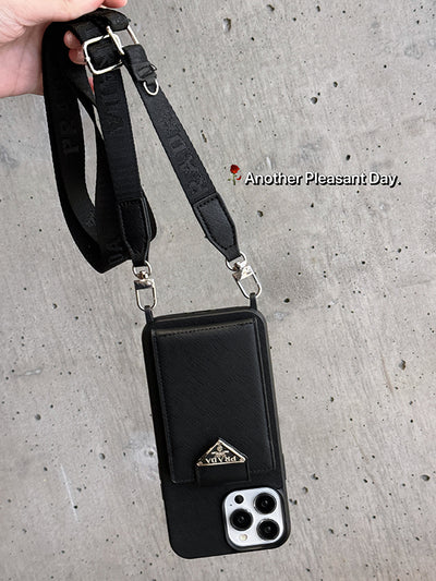 Pra Crossbody Leather iPhone Case