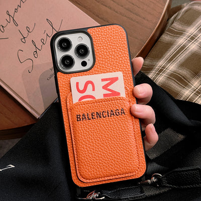 BB Crossbody Leather iPhone Case