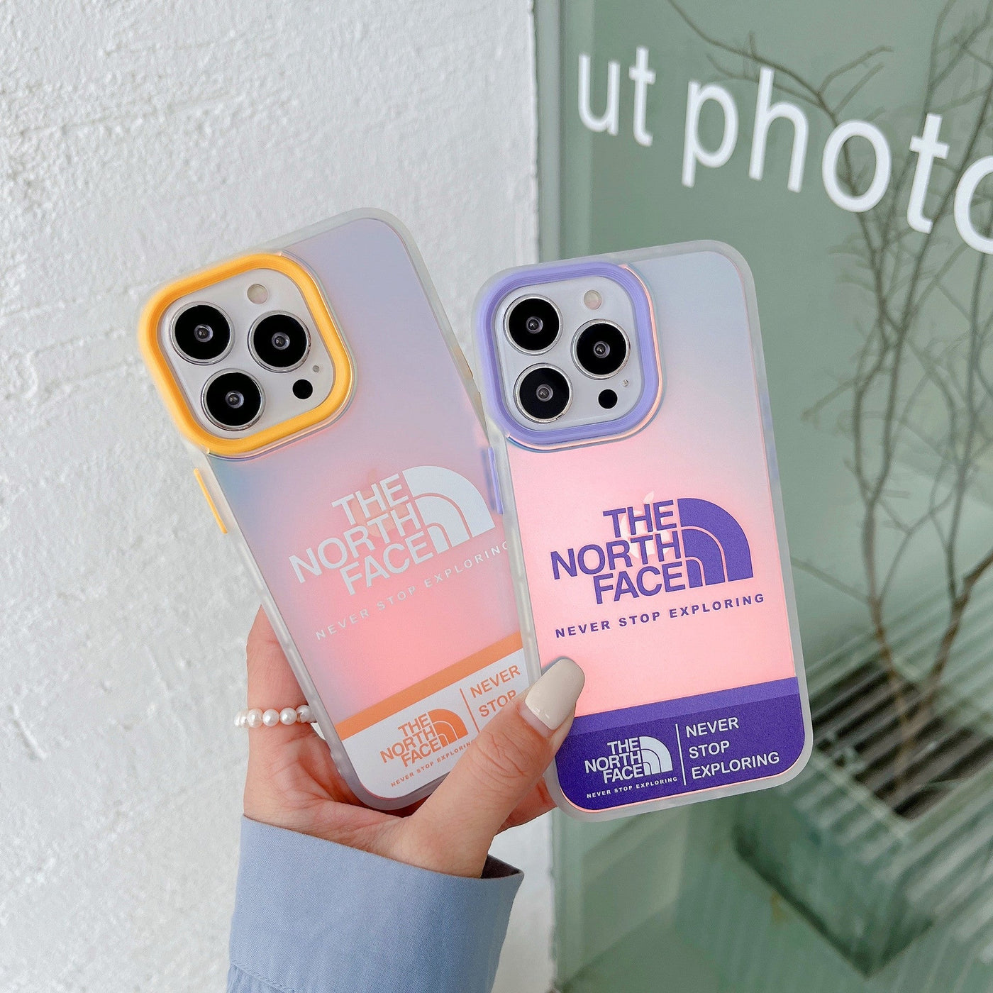 TNFace Purple & Yellow iPhone Case