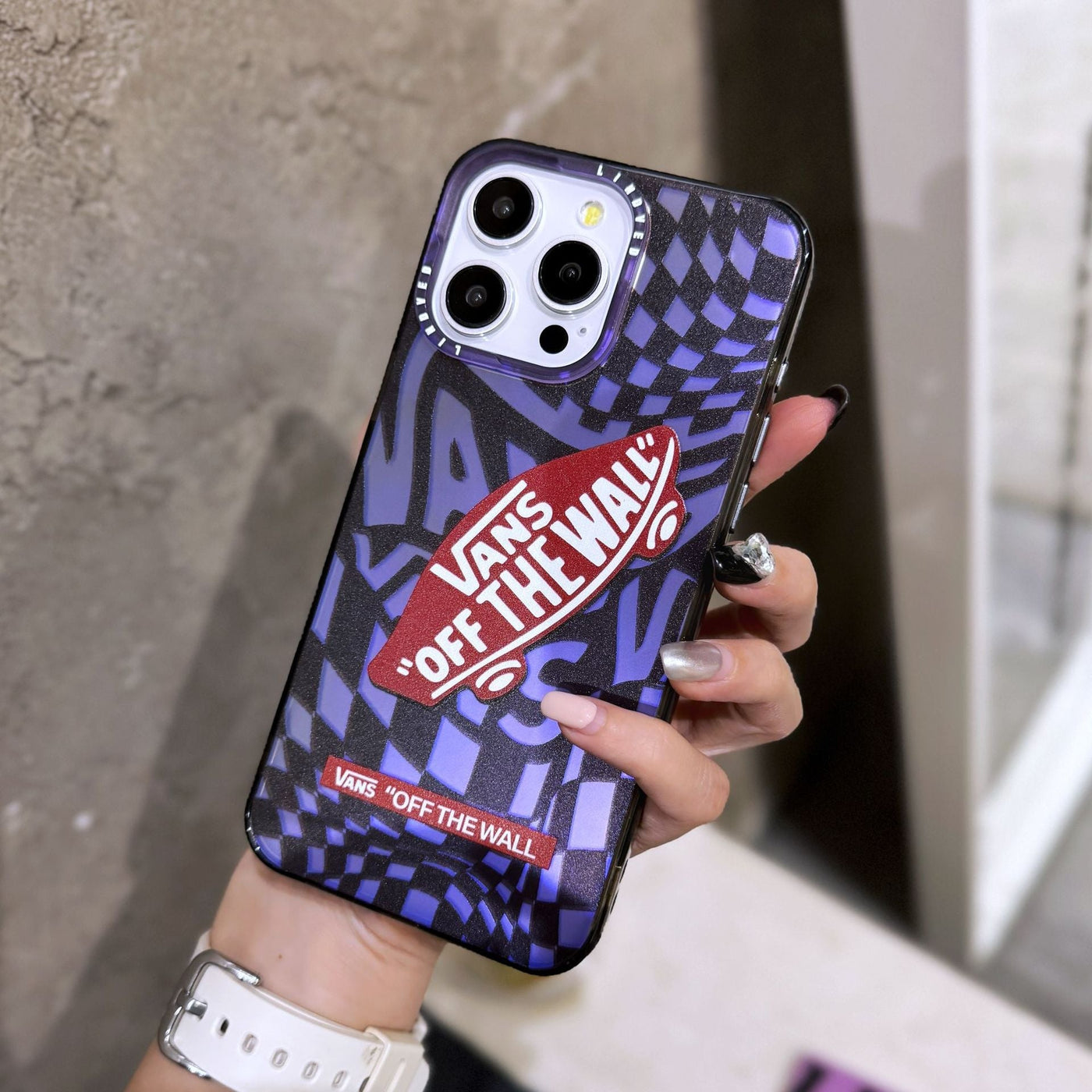 V Purple iPhone Case