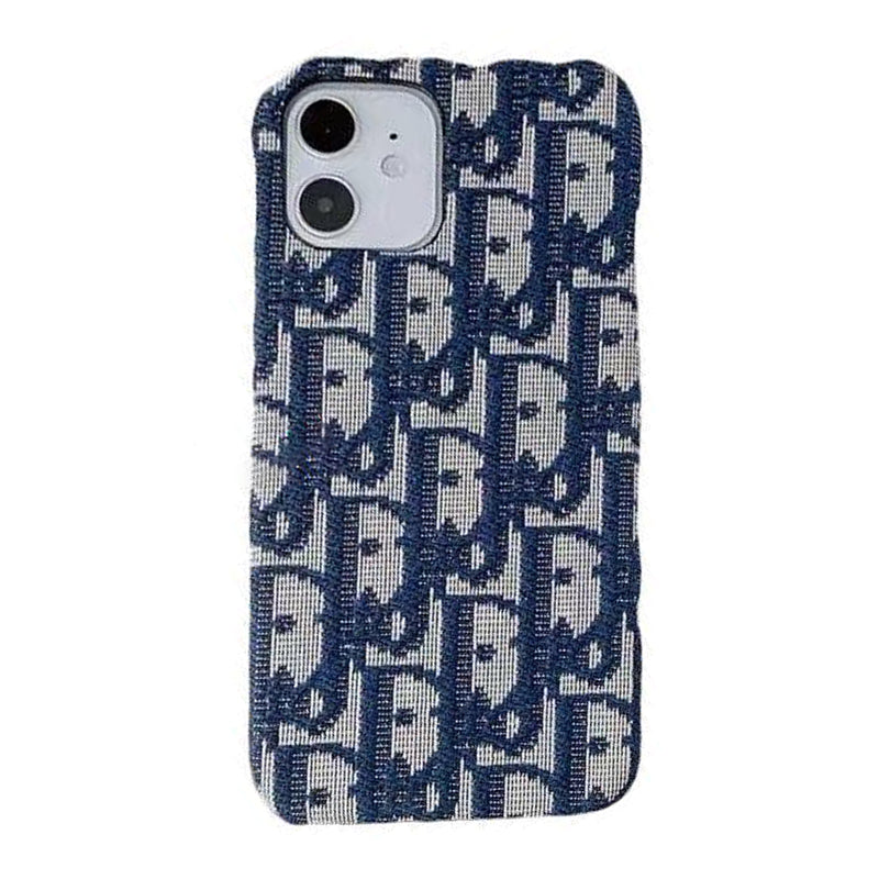 iPhone Case - Dior Blue Fabric Case